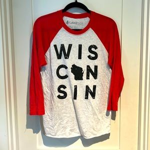 WISCONSIN Baseball Tee